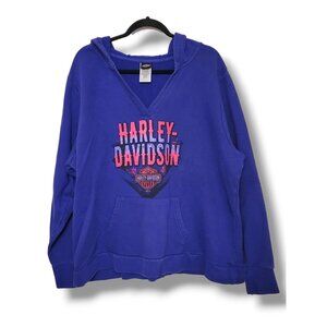 Harley Davidson Woman's Gatlinburg TN Purple Hooded Sweatshirt - Size 2X
